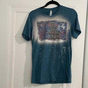 Queen unisex Teal Graphic T-Shirt